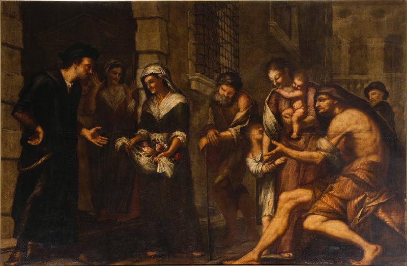 27-Francesco del Tintore sec. XVII, Dipinto con Santa Zita e il miracolo dei fiori-beweb